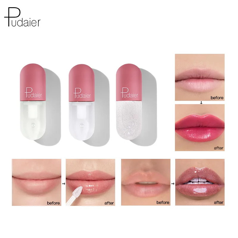 

Mini Capsule Lip Gloss Moisturizing Transparent Color Changing Cosmetics Gift Waterproof Girl‘s Makeup