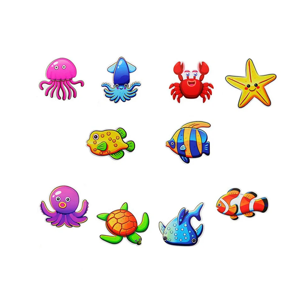 

10pcs Sticker Adhesive Cartoon Anti-slip Wall Sticker for Living Room Bedroom Bathroom