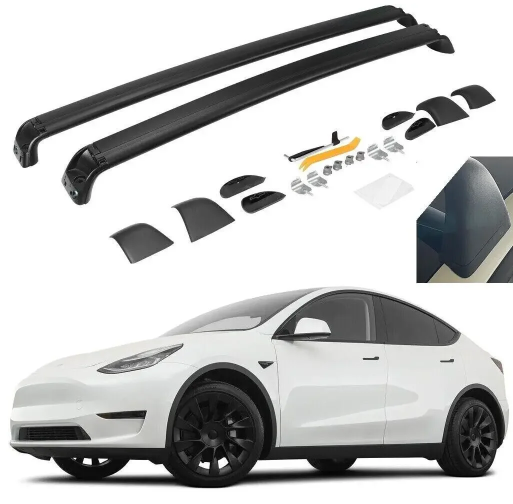 

Запираемый багажник на крышу подходит для Tesla Model Y Juniper 2025-2022, аксессуары для багажника на крышу, противоугонные поперечины, модель Y, багажник