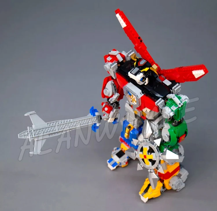 Фото Набор для сборки 2321 деталь: Идеи для конструктора Voltron Super Robot Beast King, трансформирующиеся львы-роботы, совместимые с кубиками, 11011 №5