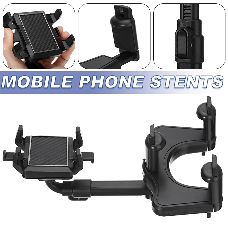 

Универсальный вращающийся Выдвижной Автомобильный держатель для телефона зеркало заднего вида