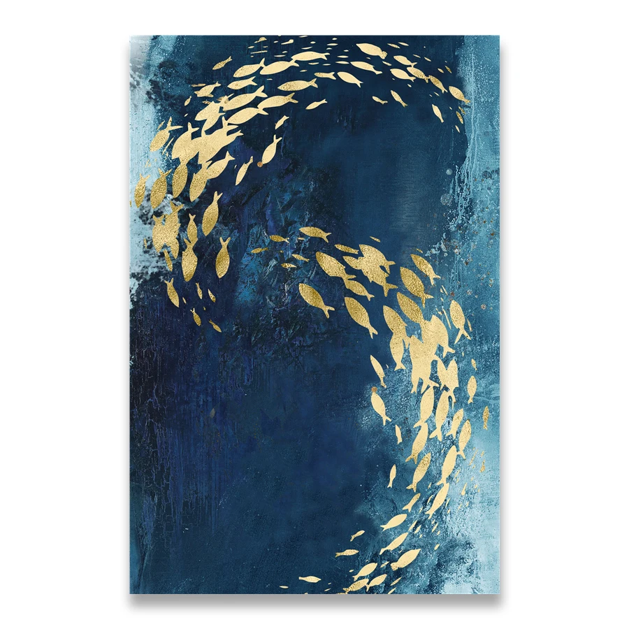 

Абстрактный настенный постер «Золотая Рыба»