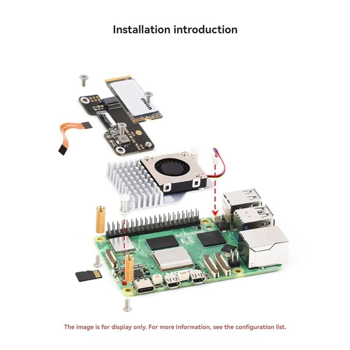 Фото 【A15I】 Адаптерная плата для Raspberry Pi5 PCIe на M.2 MINI №1