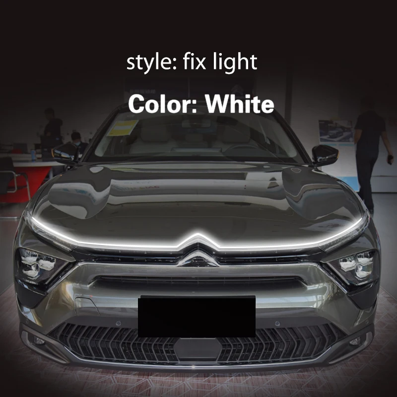 

1 шт. светодиодные противотуманные фары автомобиля противотуманные дневные ходовые огни 12 В для Citroen Versailles C5X 2021-2023 автомобильные декоративные атмосферные лампы DRL