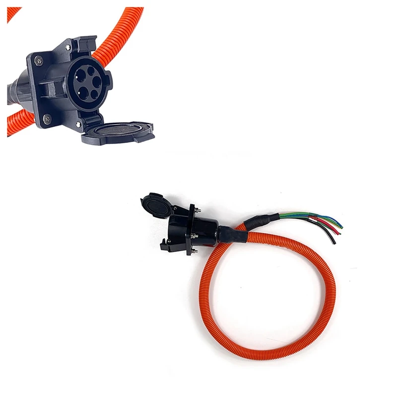 Переходник 32A SAE J1772 зарядная розетка переменного тока с сильфоном для
