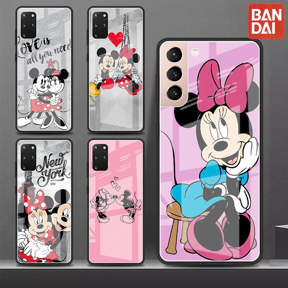 

Glass Case For Samsung Galaxy S22 Ultra S20 FE S21 Plus S10 5G Note 20 10 Lite 9 S10e S9 S8 Phone Cover Mickey Mouse Shockproof