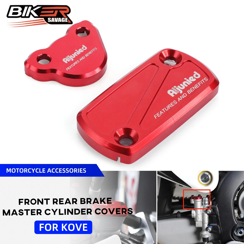 

For KOVE 450 Rally 2023-2024 Fuel Gas Tank Cap CNC Aluminum Alloy Front Rear Brake Master Cylinder Cover Motorcycle Accessories