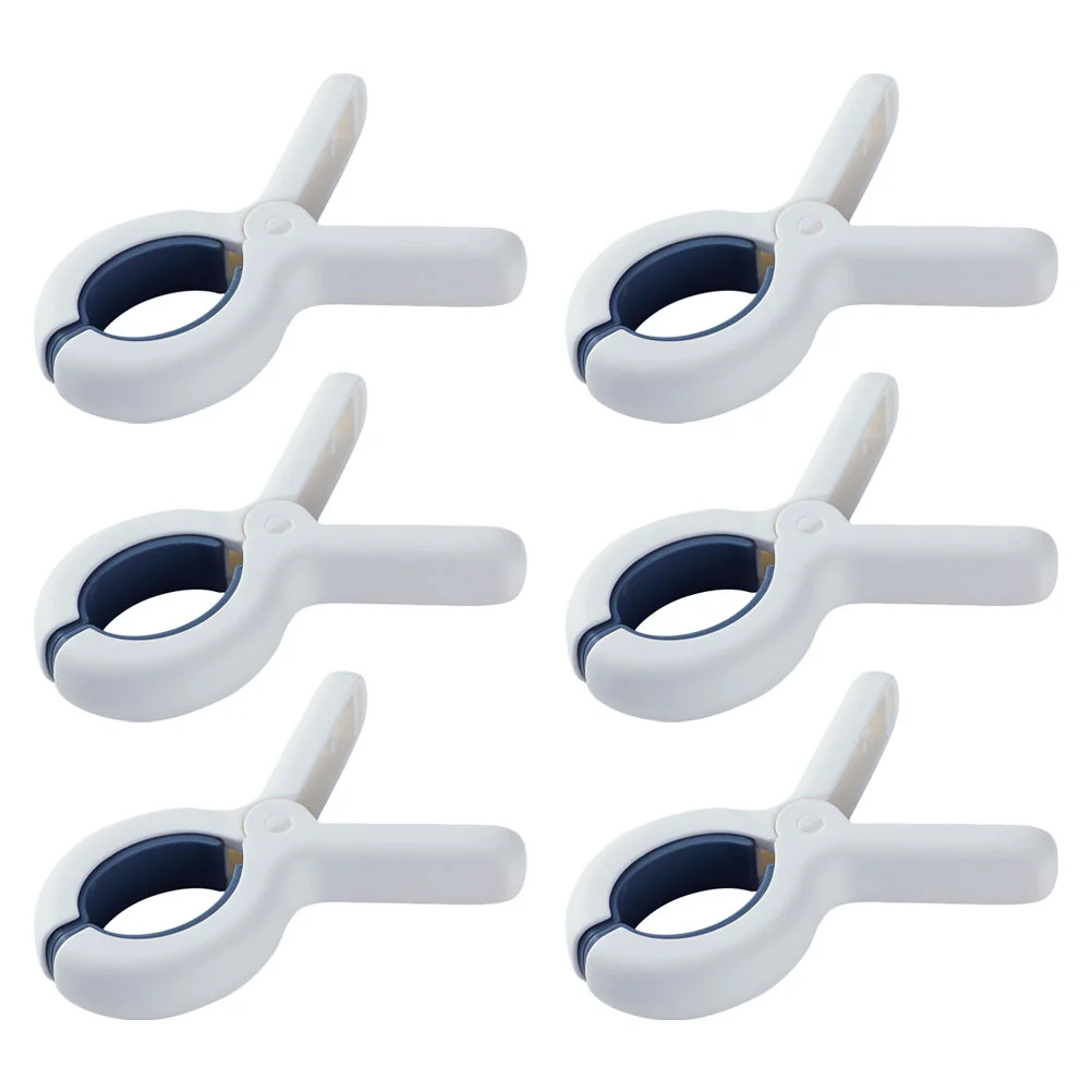 

6pcs Windproof Clothes Clips Plastic Quilt Fixing Clamps Blankets Clips