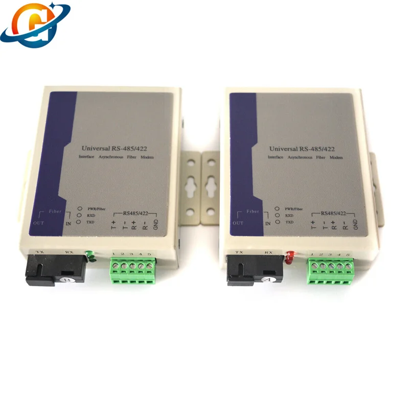 1Pair RS485 Data Extender, 1 Bidirectional RS485 to Fiber Optic 20Km