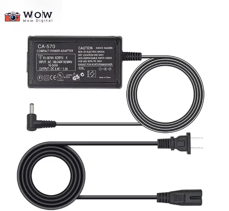 Адаптер переменного тока CA-570 CA570 CA570K для цифровой камеры Canon XC10 ZR60 ZR65MC ZR70MC ZR80 ZR85 ZR90