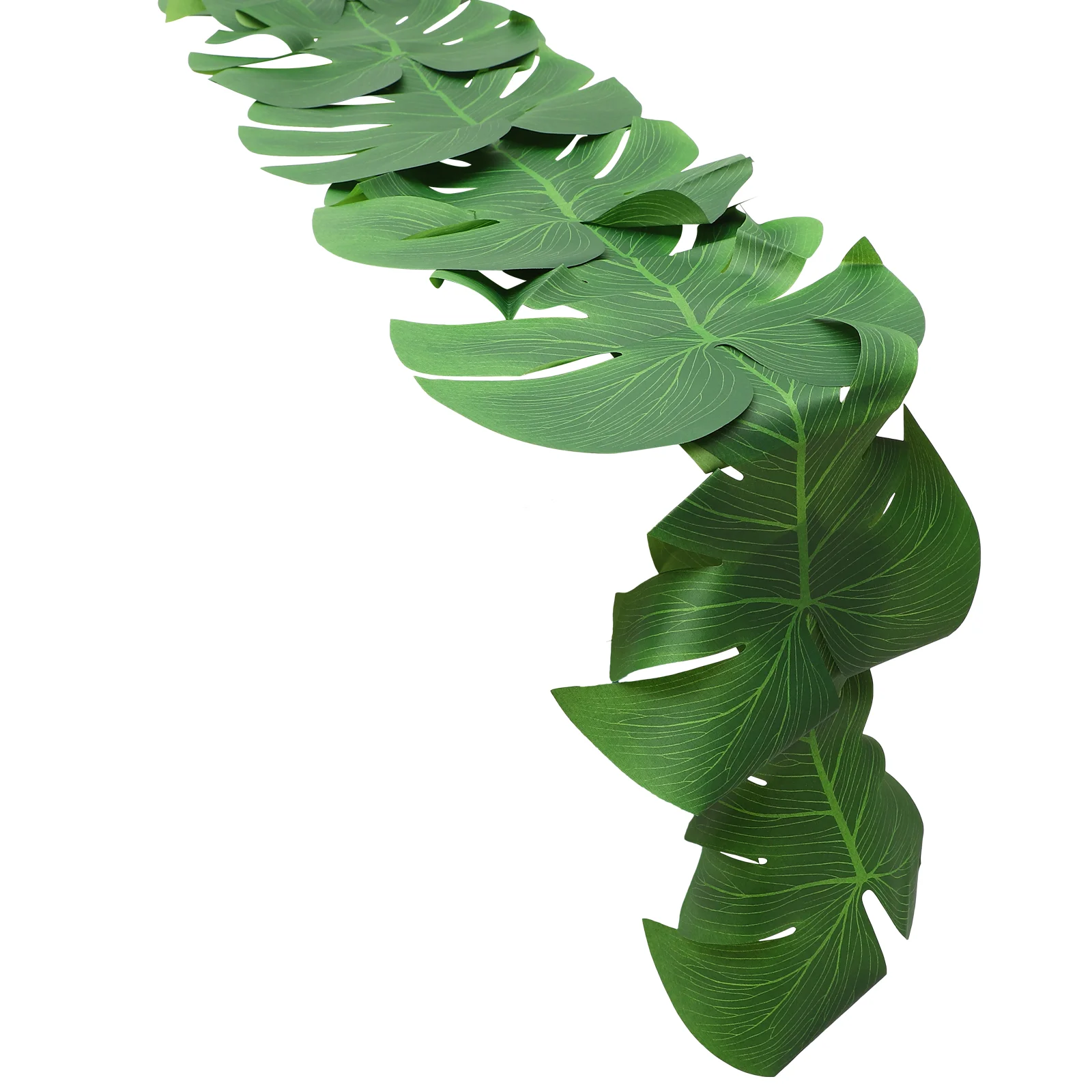 

Luau Party Table Cloth Useful Dining Table Runner Simulation Palm Leaf Table Decoration