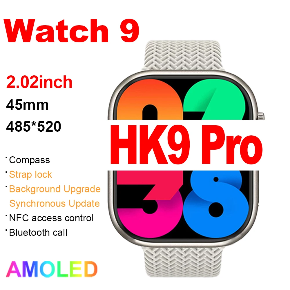 

Смарт-часы Iwo Samrt серии 8 HK9 PRO, 45 мм, 2,02 дюйма