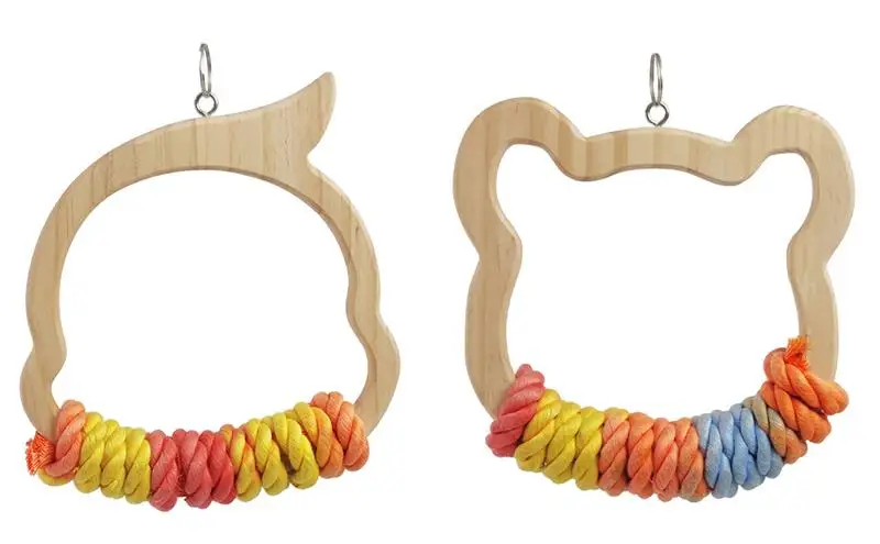 

Качели для птиц, попугай из цельной древесины, хлопковая веревка, качели, игрушка, деревянная подставка для попугаев, окуня, подвесное кольцо, подставка, полюс, аксессуары для птичьей клетки