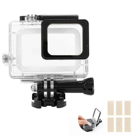 HONGDAK 60m водонепроницаемый корпус для Go Pro GoPro 7 6 5 Hero черный защитный чехол с фильтром аксессуары для экшн-камеры