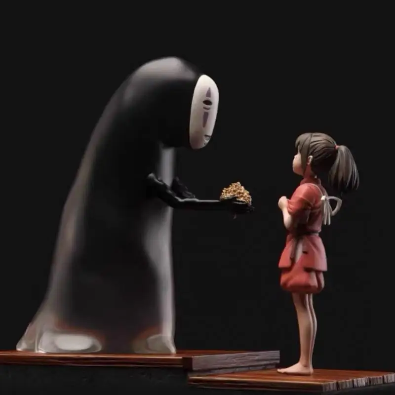 11Cm/13Cm Classics Japanese Anime Spirited Away Figure Ogino Chihiro No Face Man Pvc Model Statue for Children Birthday Present