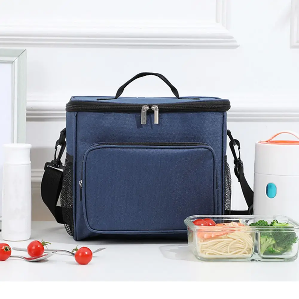

Portable Stylish Popular Large Capacity Oxford Package Lunch Carrier Thermal Insulation Picnic Bag Lunch Bag