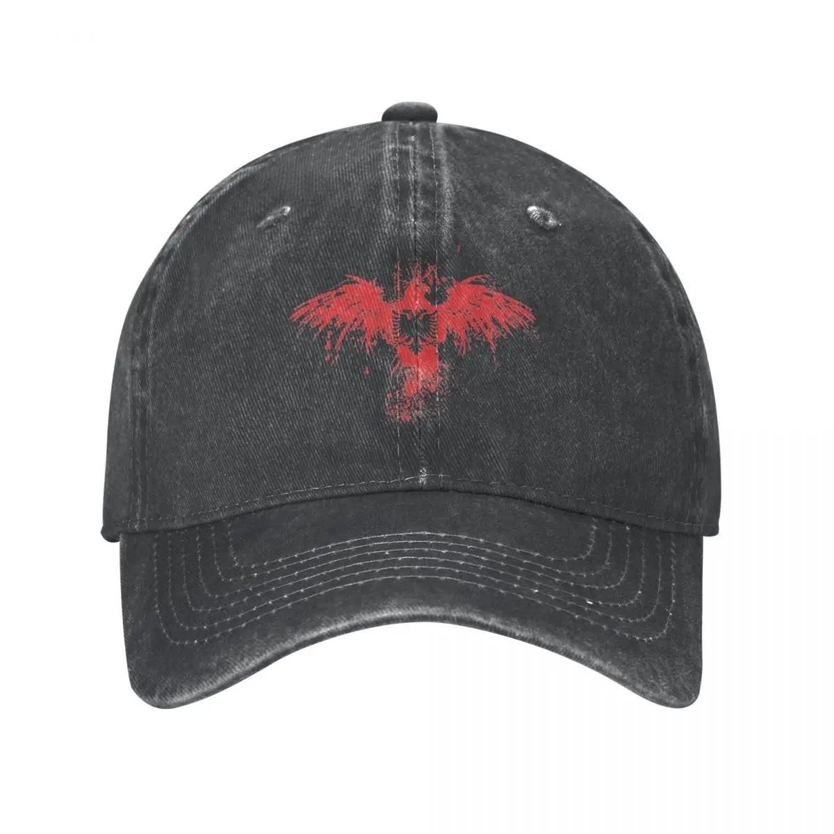 

Fashion Funny Albanian Eagle Baseball Caps Unisex Distressed Denim Snapback Hat Outdoor Workouts Caps Hat
