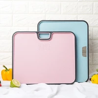 double sided multifunctional cutting board kitchen rectangular environmental protection degradable straw non slip cutting board