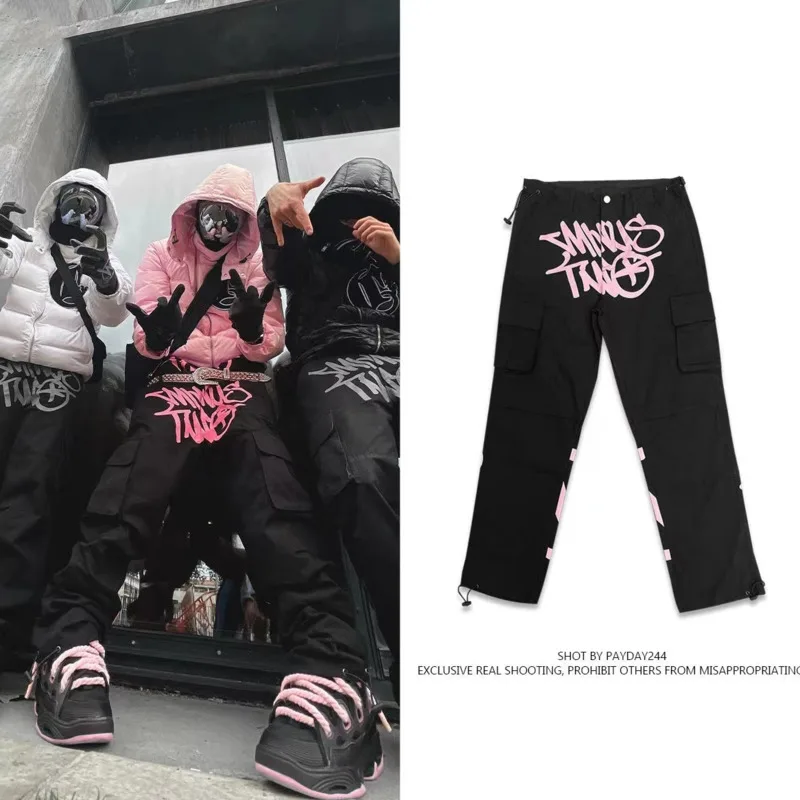 

Cotton Print Loose Men's Pants 2023 New Fashion Streetwear Men Pants Loose Casual Men Clothing Harajuku Vintage Hip Hop Pan