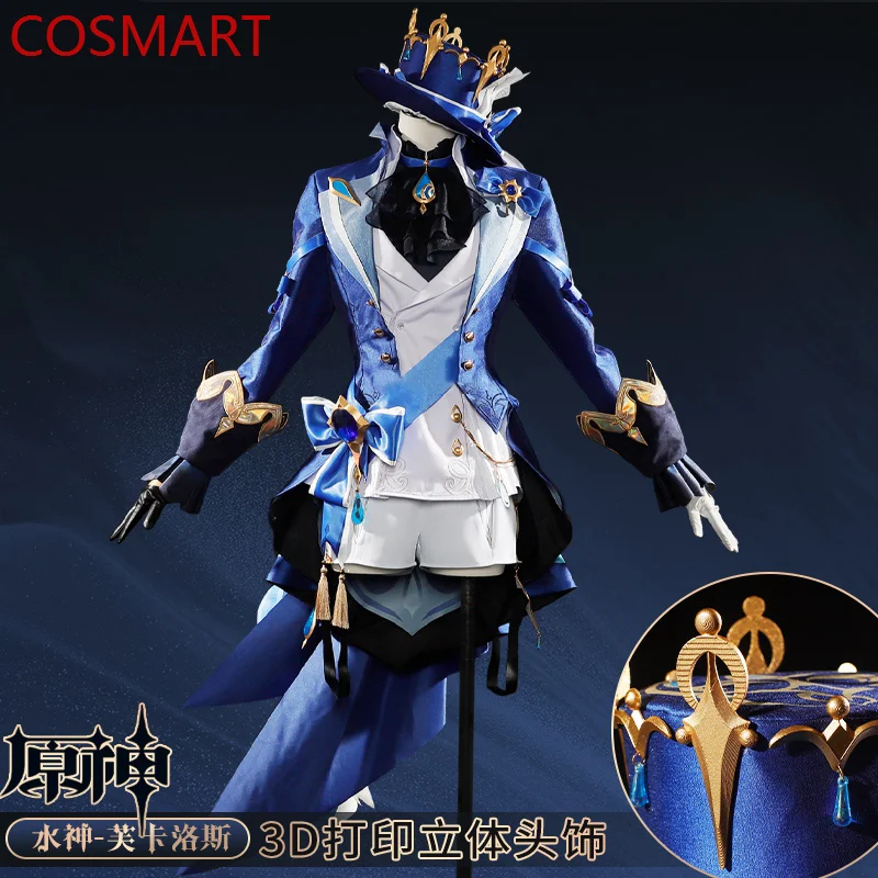 

COSMART Genshin Impact Furina Game Suit Gorgeous Handsome Uniform Cosplay Costume Halloween Party Role Play Outfit Women S-XXL