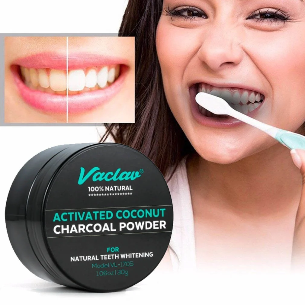 30 г кокосовое отбеливание зубов Уход за полостью рта угольный порошок