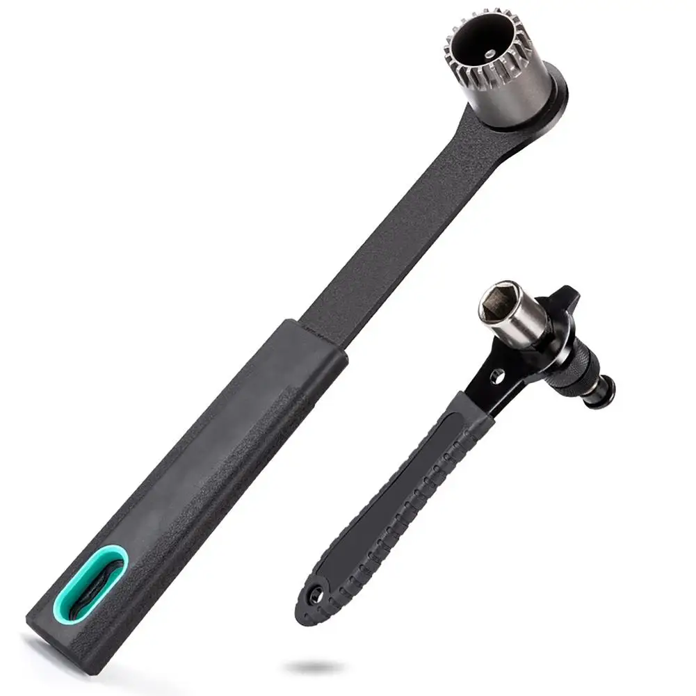 

2-in-1 Bike Crank Extractor Puller Remover High Hardness Bicycle Crank Arm Removal Tool With Handle