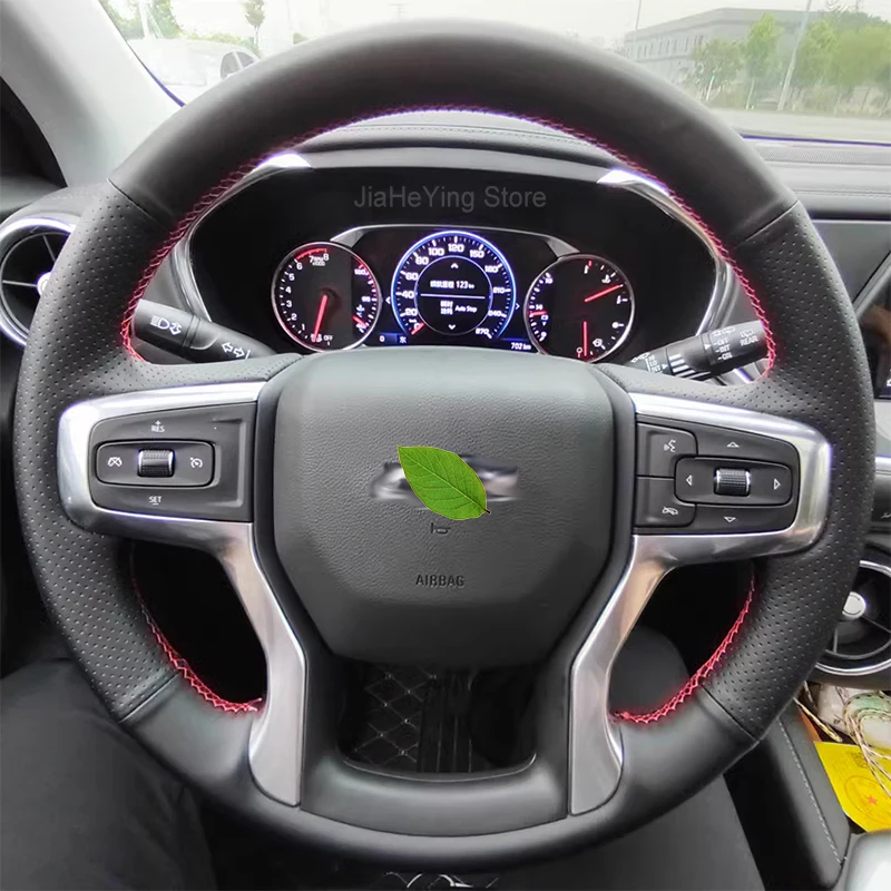 DIY Ручная строчка нескользящая кожа фотопленка для Chevrolet Blazer Silverado 2020 2023