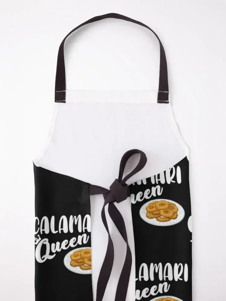 Забавный фартук Fried Squid Calamari Queen кухонная куртка женский детский
