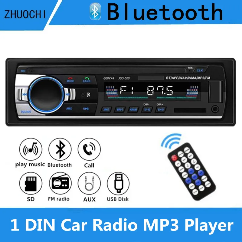 Автомагнитола 1DIN 24 В с Bluetooth mp3-плеером FM-радио дистанционным управлением