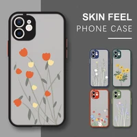 phone case for iphone 13 12 11 pro max 12 13 mini cover for iphone xs xr x se flower pattern case for iphone 8 7 6 6s plus cover