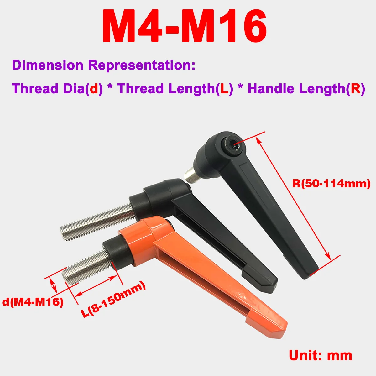 

7-образный ручной винт из нержавеющей стали 304/регулируемый фиксирующий болт/направляющая вала для сиденья рельса, фиксирующая ручка