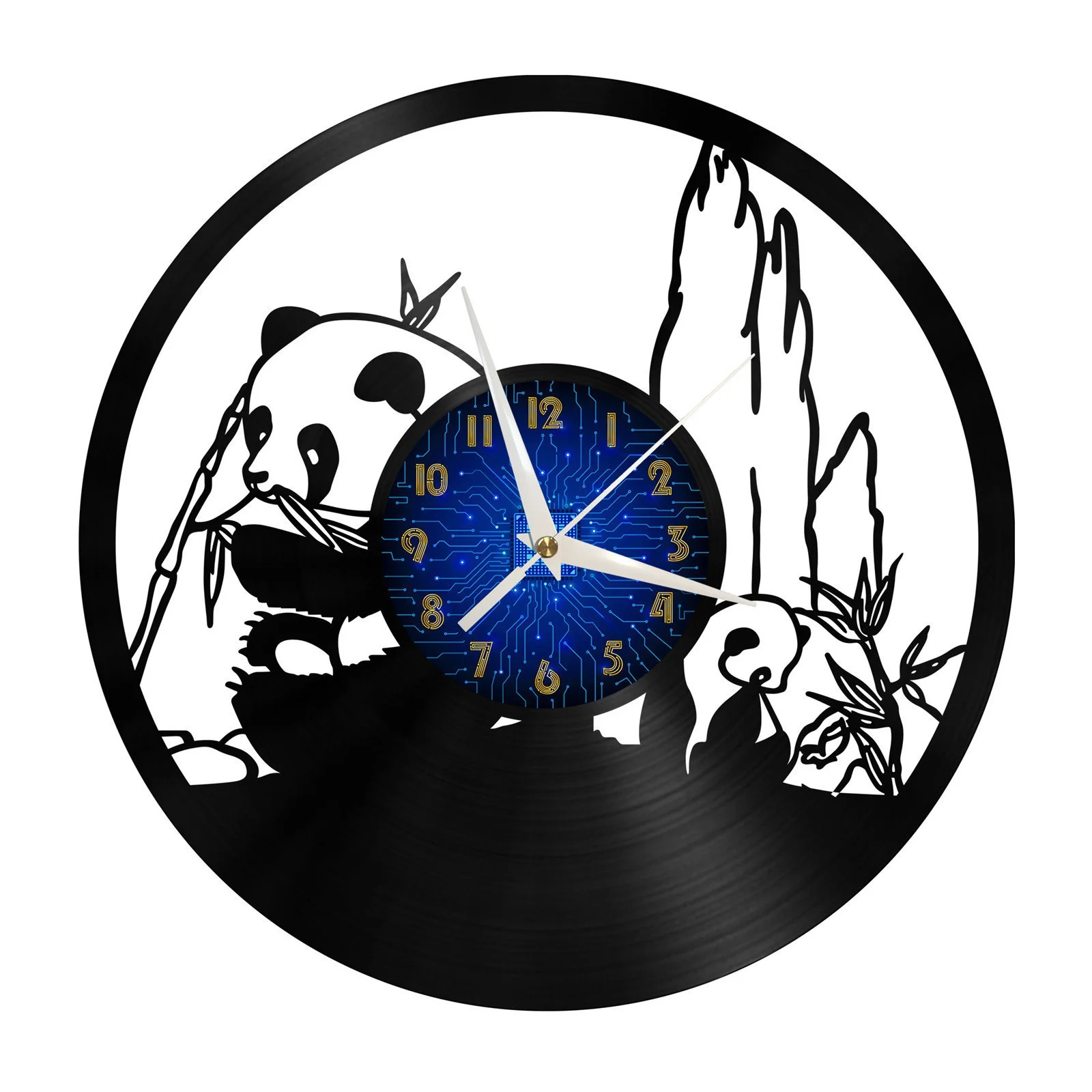 

Pande 2 Vinyl Record Wall Clock for Kitchen Wall Decor Wall Art