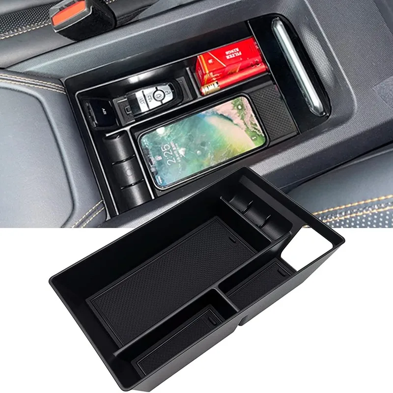 

Ancar Car Central Armrest Storage Box For Ford Mustang Mach-e 2021 2022 Organizer Center Console Holder With Usb Hole