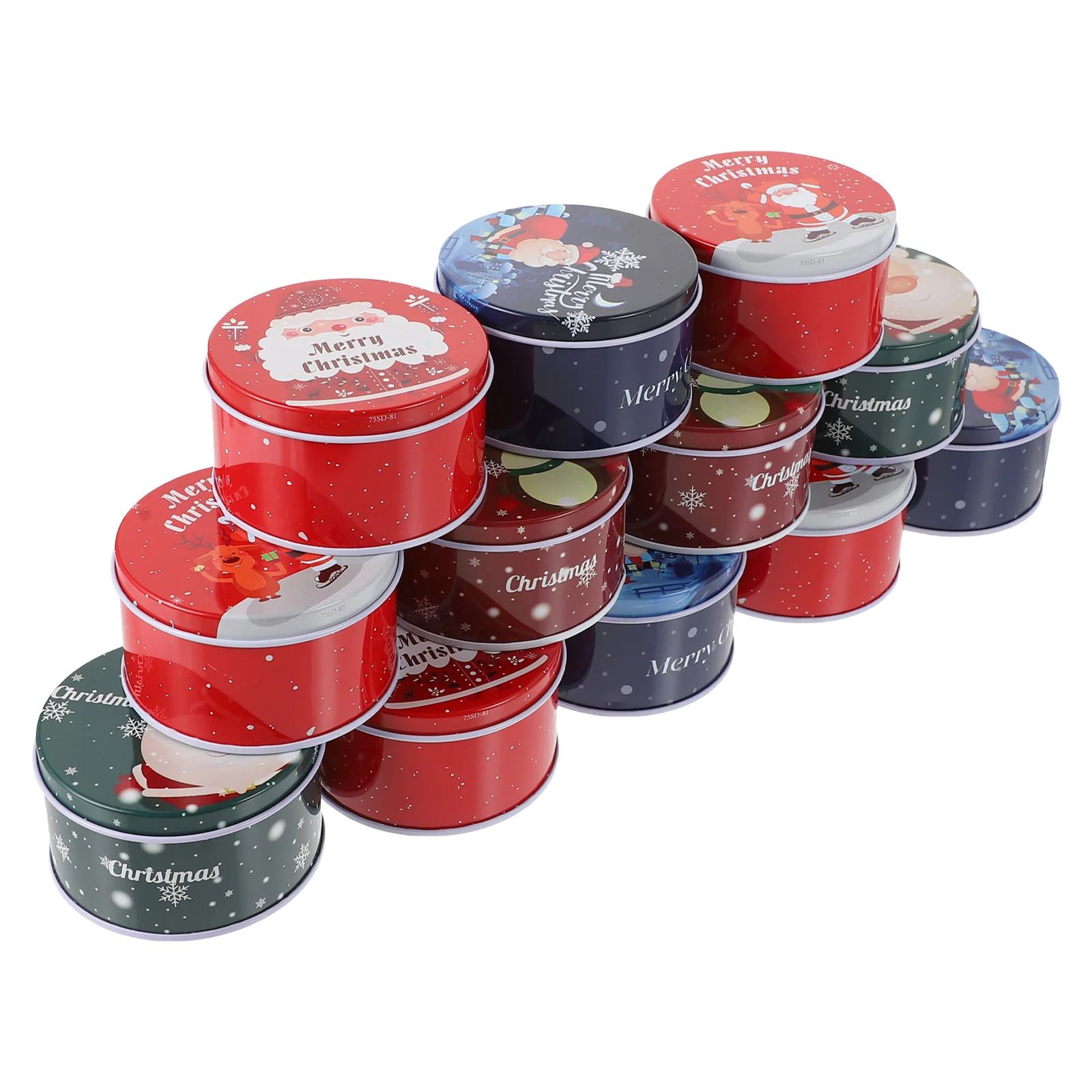 

Christmas Candy Jar Gift Holders Romantic Cases Decors Festival Supplies Circle Cookie Cutters