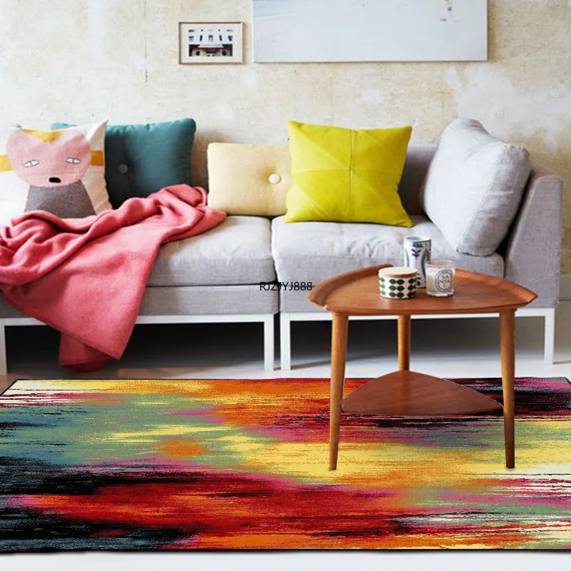 Европейская и американская абстрактная желтая красная черная многоцветная