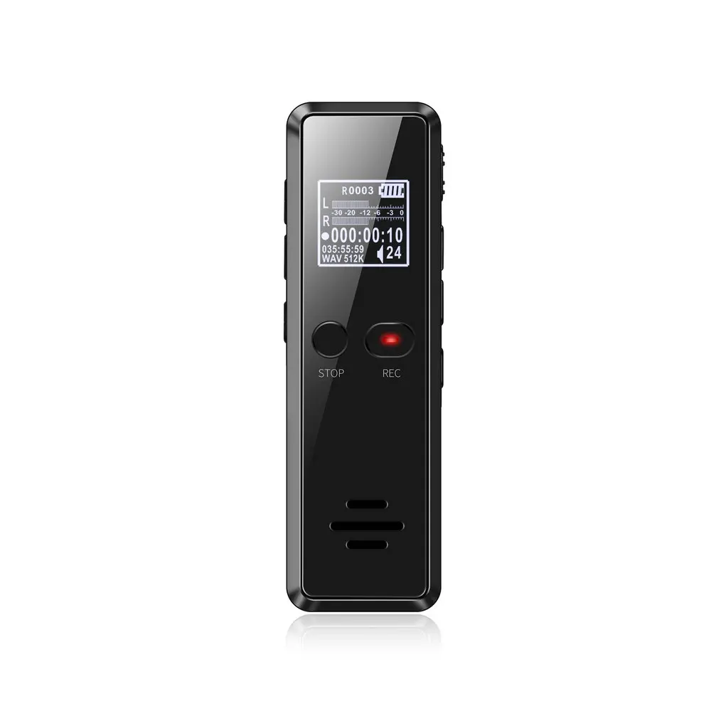 

V90 Micro Digital Voice Activated Recorder Dictaphone Long Distance 8GB Audio Recording MP3 Player Noise Reduction WAV Record