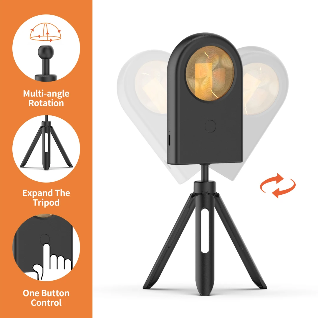 

Романтический USB-проектор с закатом, светильник, проектор для дня рождения, украшение для вечеринки, портативный светильник для фотографиро...
