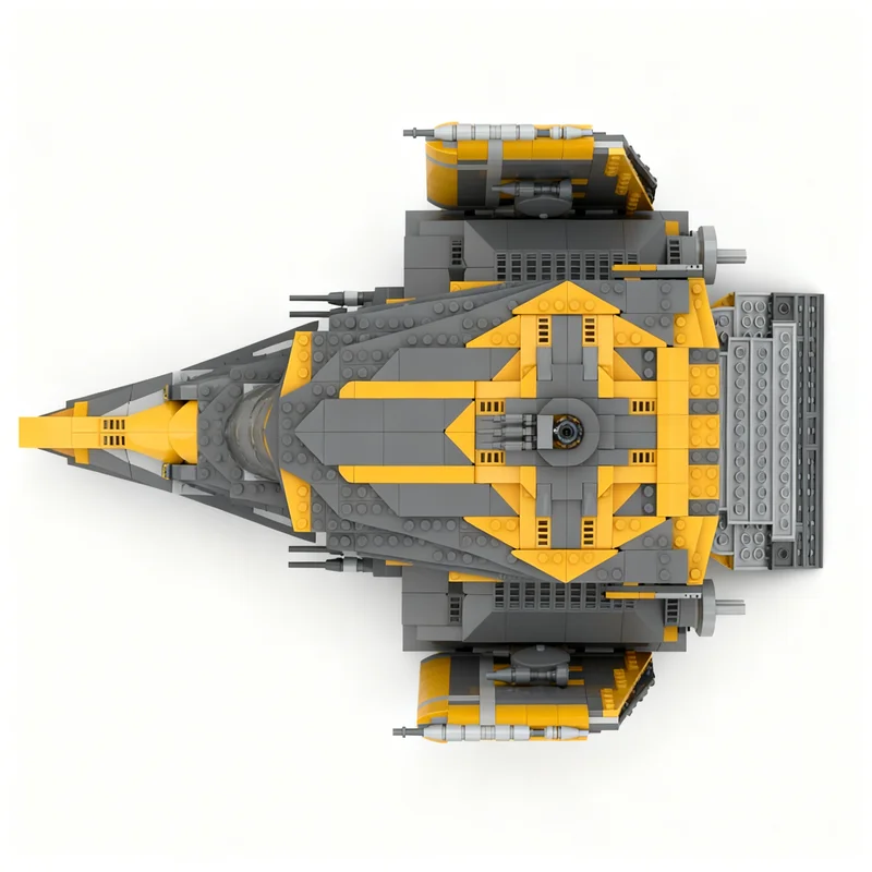Фото Конструктор MOC Star Battle Hutt Cartel VT S Gunship, 1711 деталей, модель для сборки, строительные блоки, подарок на день рождения/Рождество для детей №2