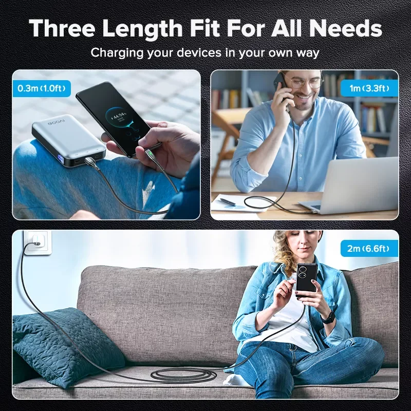 

5A 2m USB Type C Cable Micro USB Fast Charging Mobile Phone Charger Type-C Data Cord For Huawei P40 Mate 30 Redmi