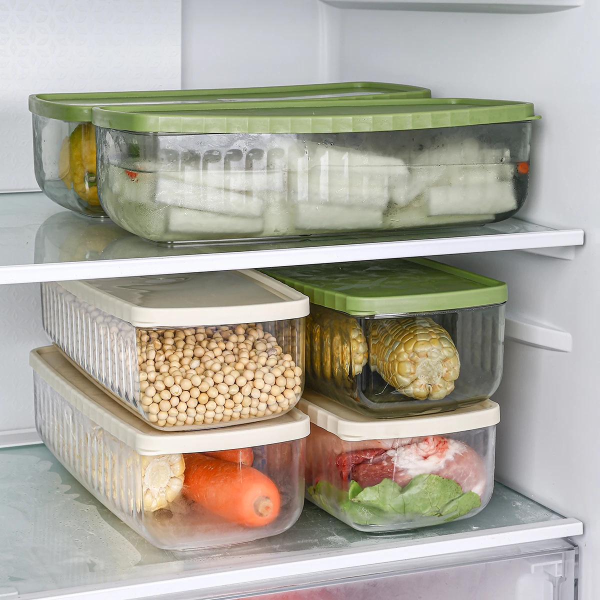 WORTHBUY Герметичный контейнер для хранения продуктов пластиковый фруктов и овощей