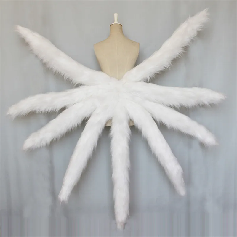 

Richkeda Store Halloween Cosplay Costume LOL Game Ahri The Nine-Tailed Fox Cosplay Costume Wonderful Tail Including Nine Tail