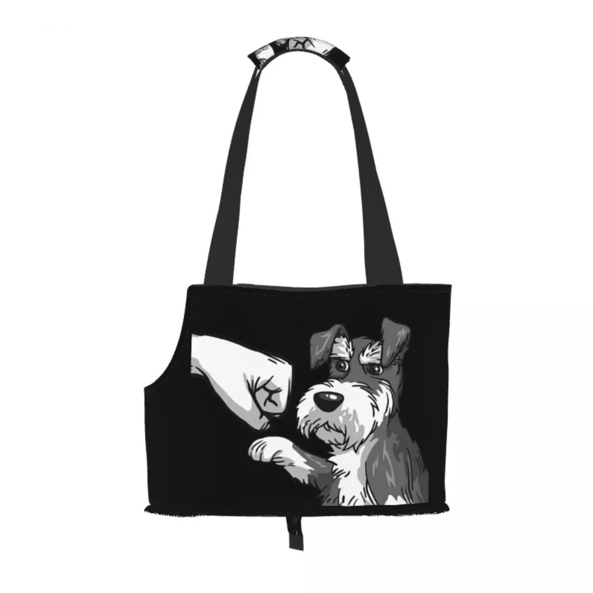 

Schanuzer Dog Best Friends For Life Gift Dog Owner Pet travel handbag Pet Tote Bag Dog bag cat bag