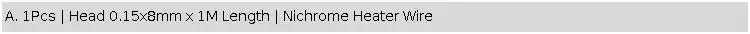 Uxcell Nichrome Flat Heater Wire For Heating Elements 1M 2M Length 0.15mm/0.2mm Thickness 3mm 4mm 6mm 8mm 10mm 12mm Width