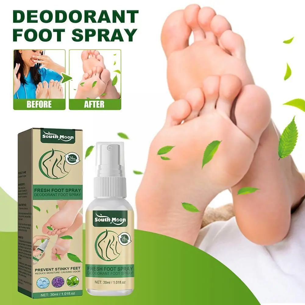 

Odor Removal Foot Spray Relieve Smelly Feet Sweat Dry Peeling Fragrance Care Anti-bacterial Deodorant Quick Spray Removal O E7V1