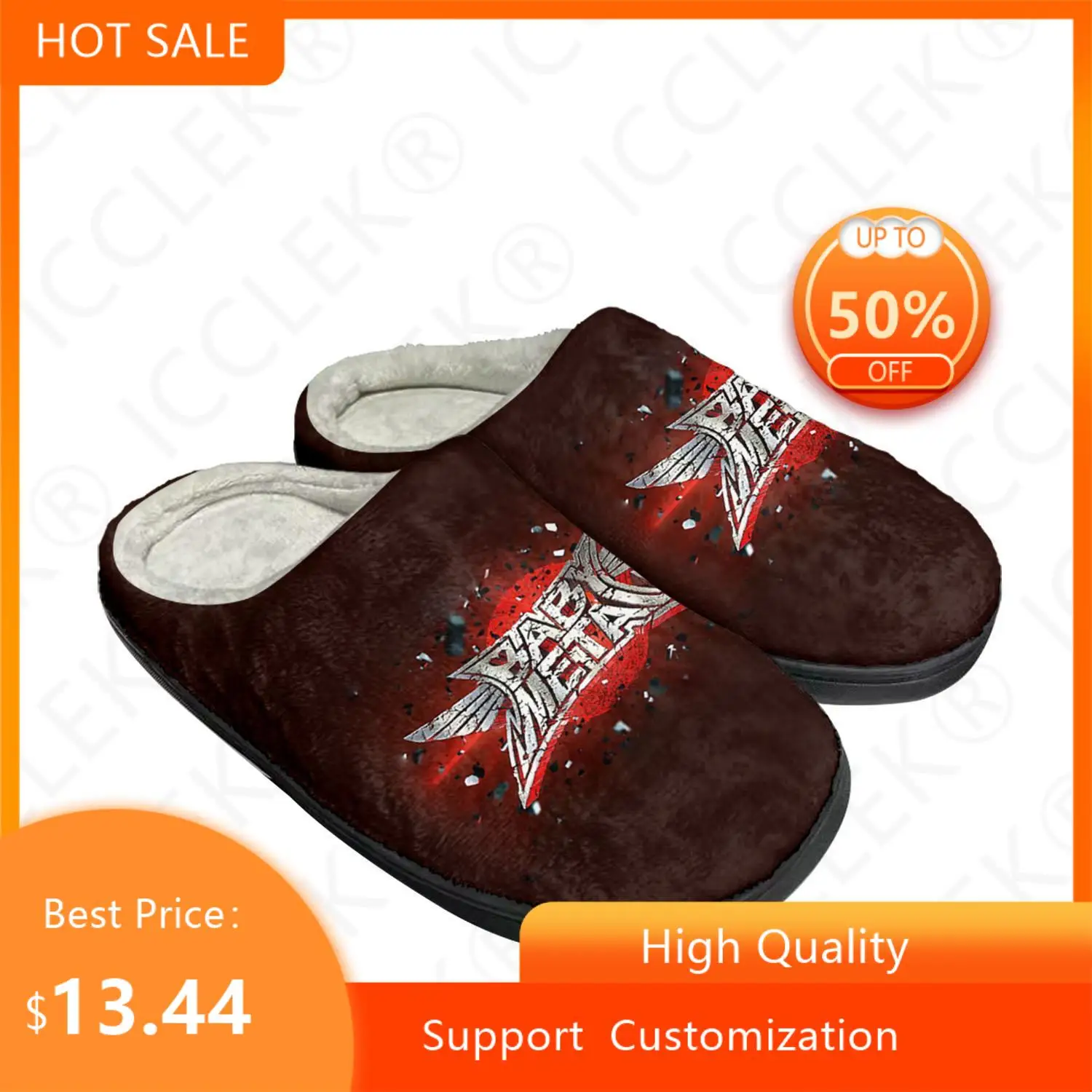 

Babymetal Rock Band Pop Fashion Home Cotton Custom Slippers Mens Womens Sandals Plush Bedroom Keep Warm Shoe Thermal Slipper