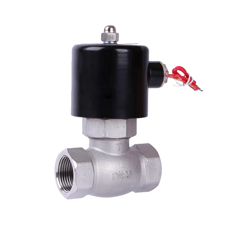 

Steam solenoid valve AC220V normally closed DC24V pilot piston type high temperature 200 degrees DN25