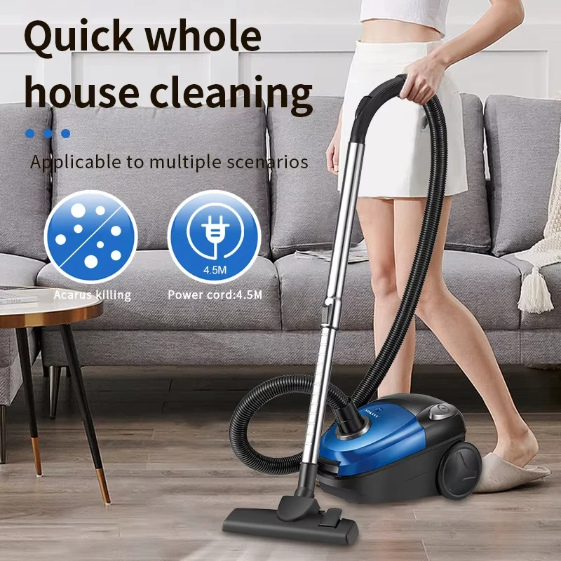 Фото Пылесос Houselin Deluxe Vacuum 2000 Вт, легкий пылесос для ковров и твердых полов, вертикальный/ручной, 110–220 В, синий №4