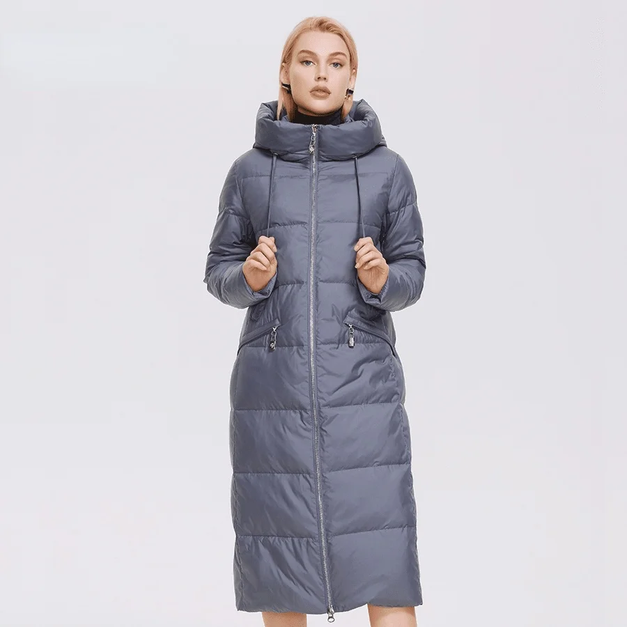 

2021 Winter Women's Long Brand Parkas High Quality Women's Thermal Coat Cotton Jacket D21894