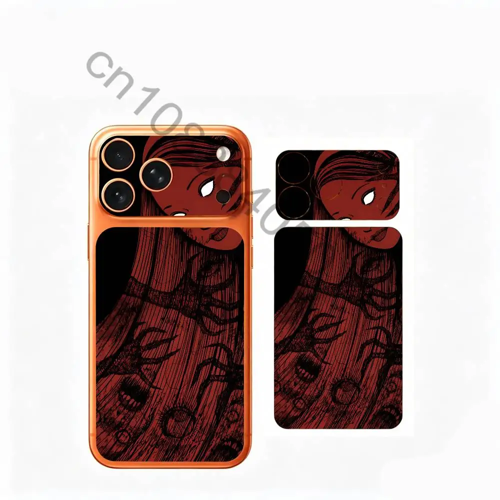 Фото T-Tomie j-junji ito для iPhone 17pro или 17proMax: полноцветная защитная наклейка-пленка на заднюю панель корпуса №5