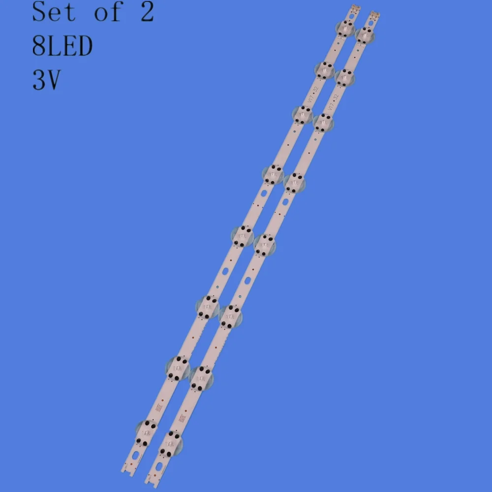 

3v LED Strip 8leds for LIG 32" TV 6916L-2855B 32 V17 8LED 2855A Rev0.0 32LJ510U-ZA 32LJ510V HC320DXN-ABSL1-2143 LC320DXE(FK)(A2)
